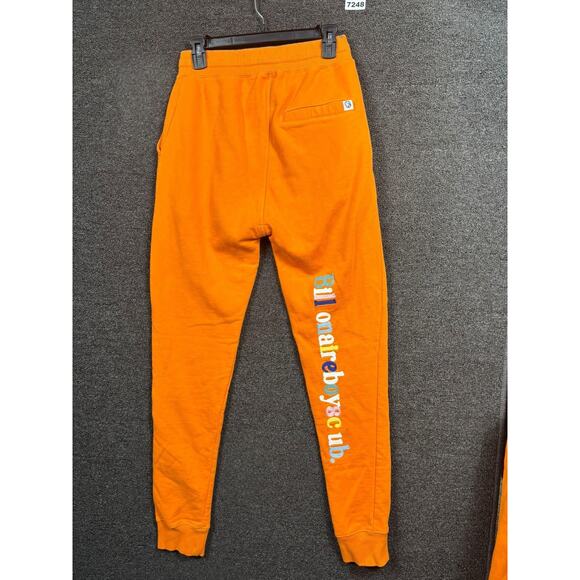 Billionaire Boys Club Hoodie Sweatpants Set Mens Small Orange Astronaut Logo - Picture 9 of 15